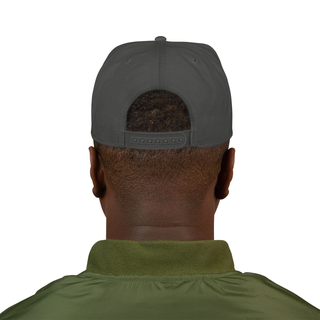No Snapback Hat — Distressed Pink & White Embroidered Streetwear Cap