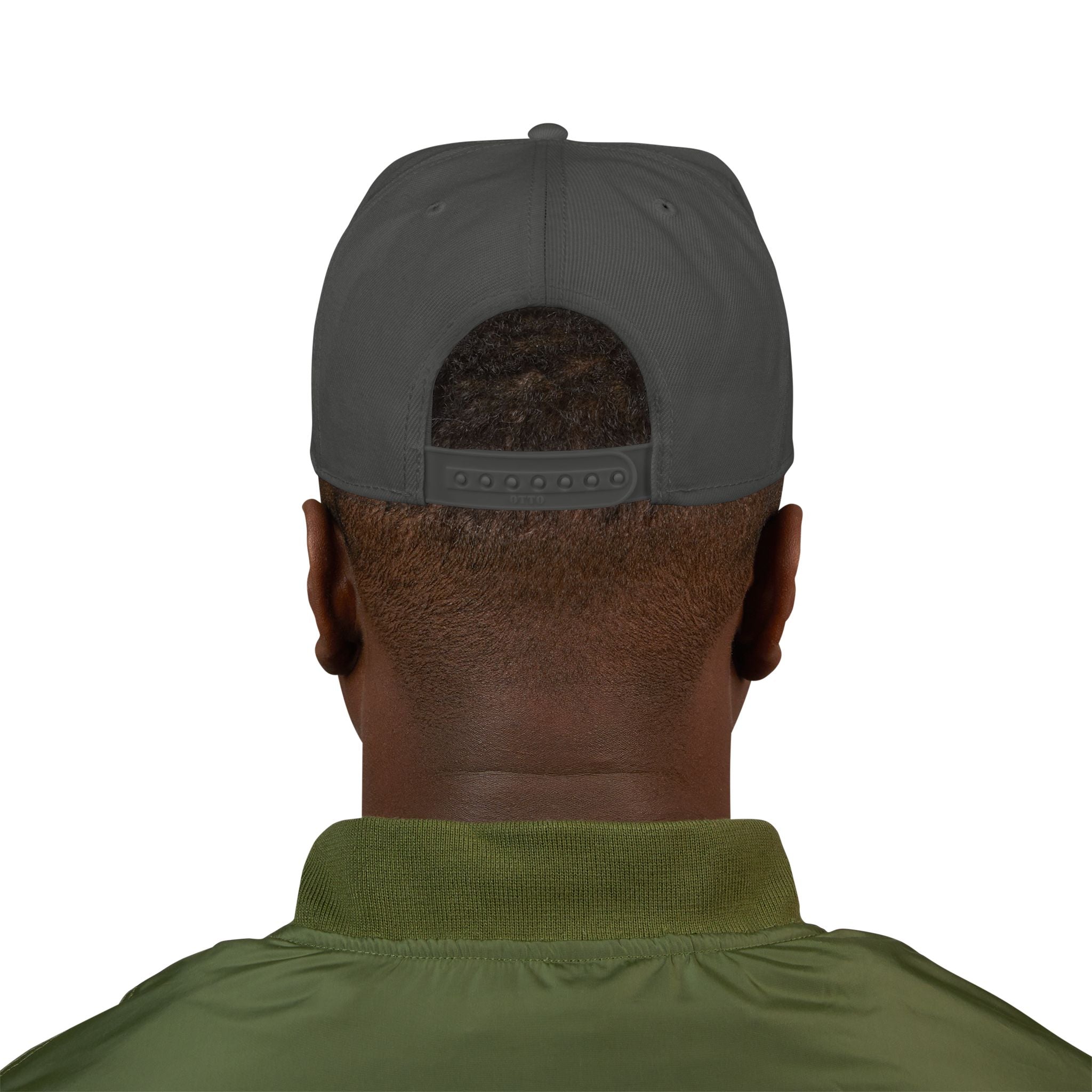No Snapback Hat — Distressed Pink & White Embroidered Streetwear Cap