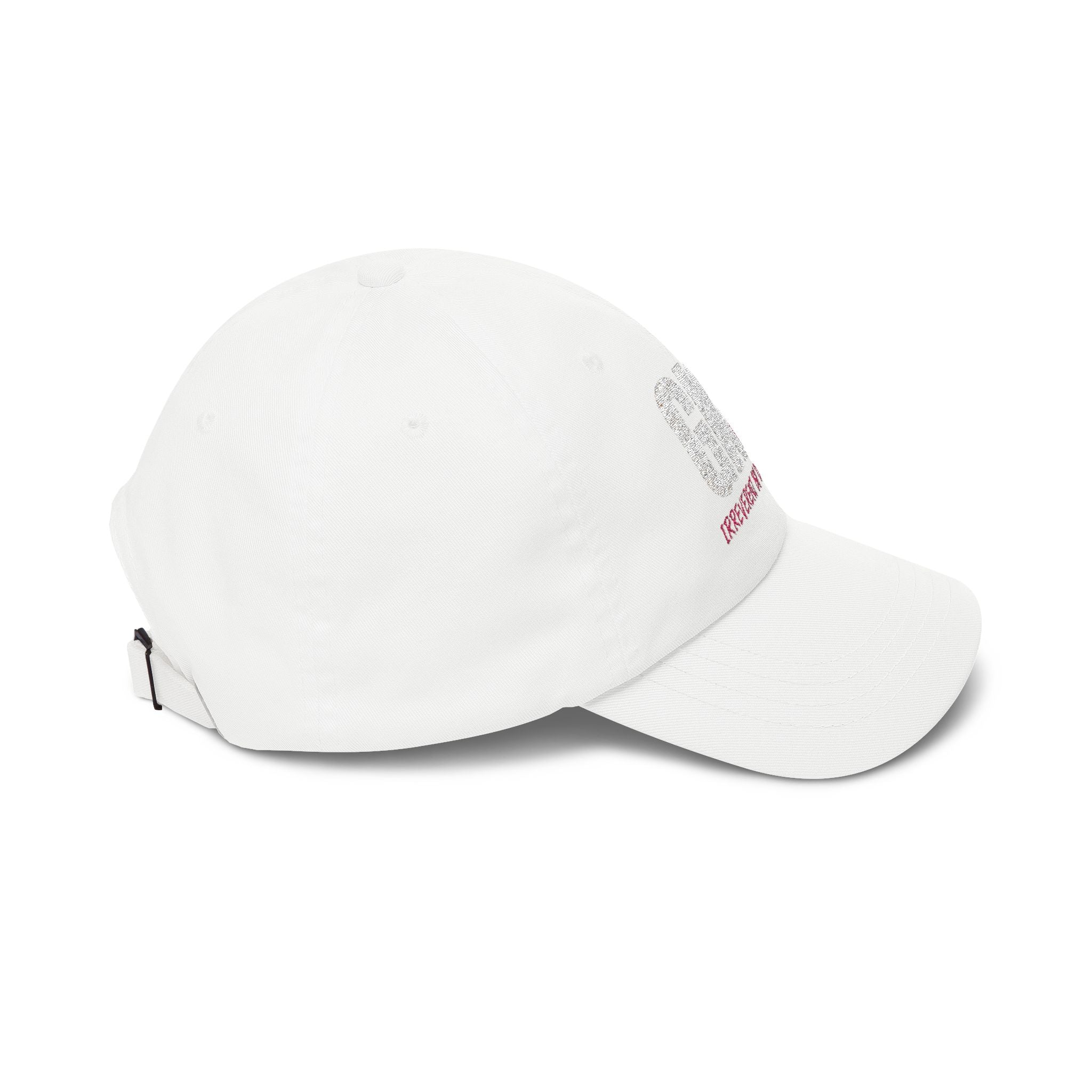Classic Dad Cap - 'Irreverent By Default' Distressed Embroidered Hat