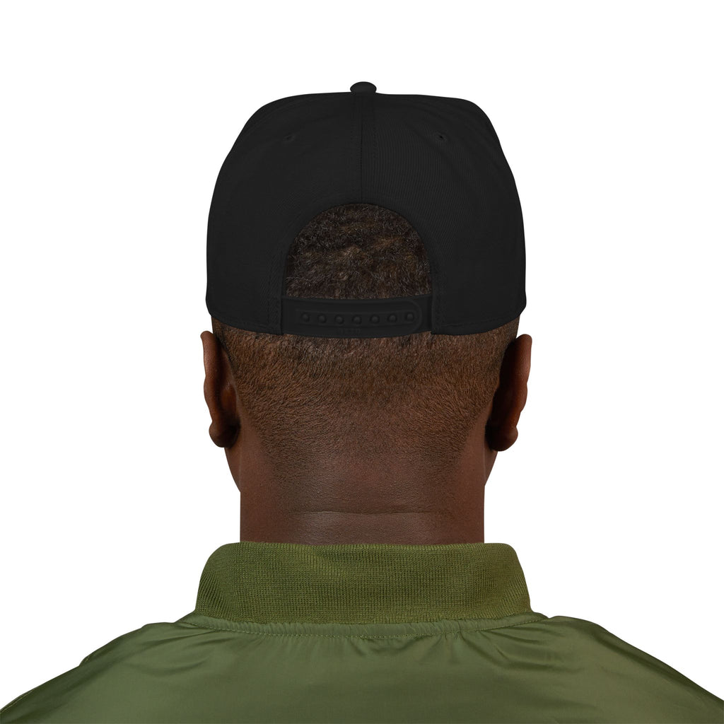 No Snapback Hat — Distressed Pink & White Embroidered Streetwear Cap